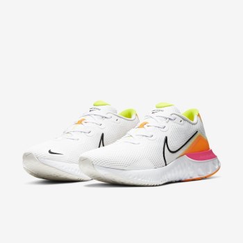 Nike Renew Run - Férfi Futócipő - Fehér/Platina/Rózsaszín/Fekete